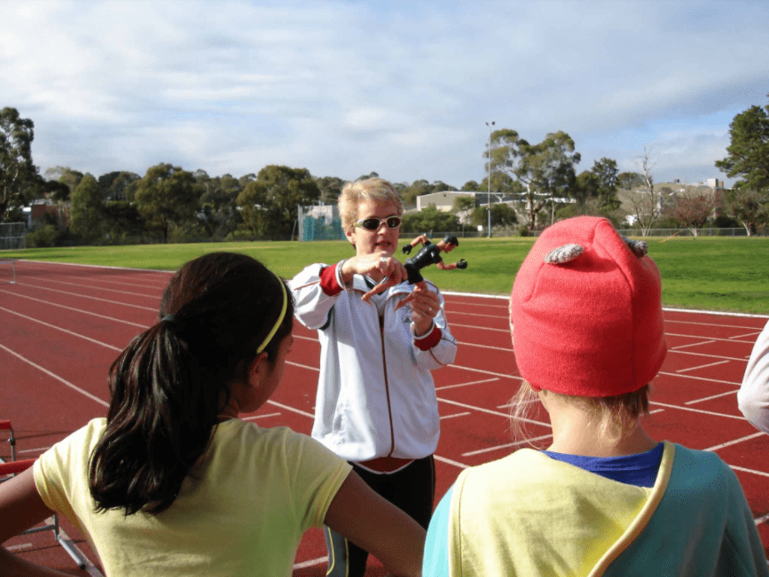The importance of Showing and Demonstrating the biomechanics of the running cycle. A picture tells a thousand words. !